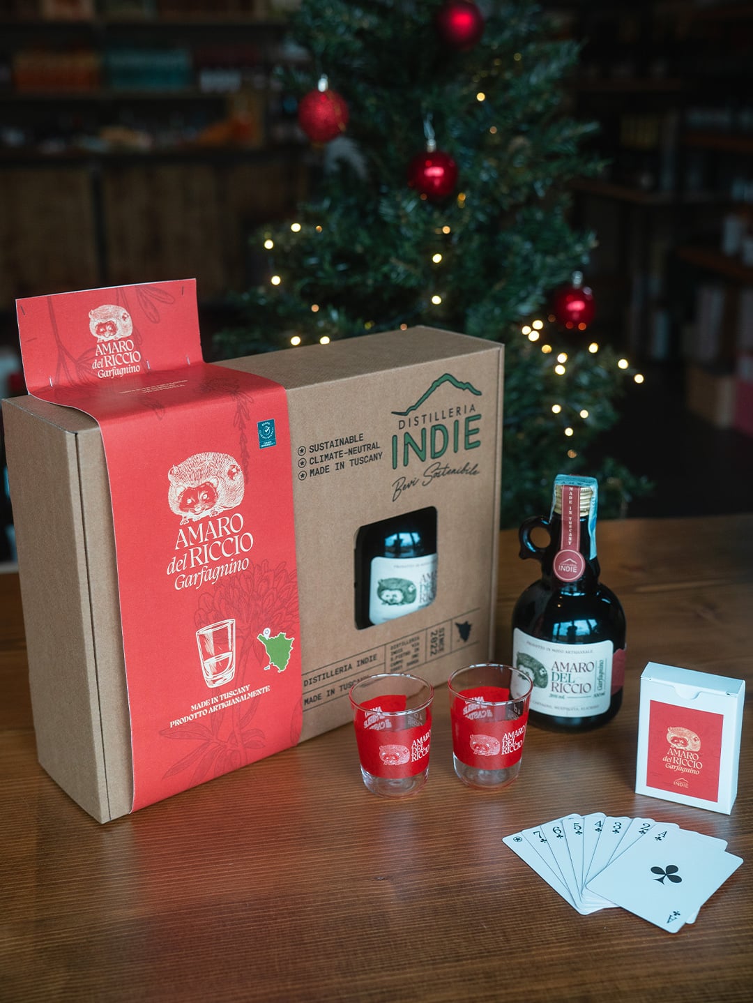 Pack Amaro del Riccio Garfagnino (50cl + Carte + Bicchieri)