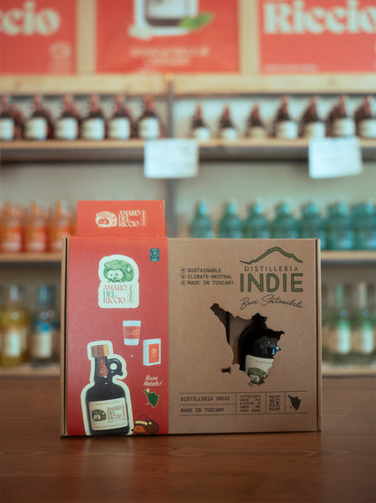 Pack Amaro del Riccio Garfagnino (50cl + Carte + Bicchieri)